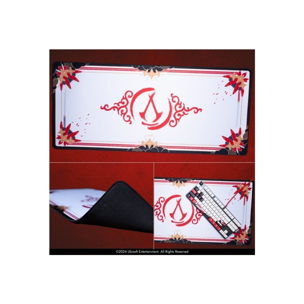Produktbild för Lexip - Initiate Bundle - mus - USB-A - svart, guld, röd, vit - med Ubisoft mouse pad and Assassin's Creed Shadows