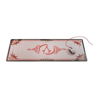 Produktbild för Lexip - Initiate Bundle - mus - USB-A - svart, guld, röd, vit - med Ubisoft mouse pad and Assassin's Creed Shadows