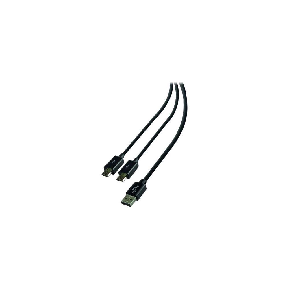 Produktbild för Steelplay Double Play & Charge - laddnings-/datakabel - 3 m
