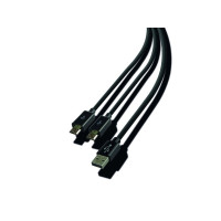 Produktbild för Steelplay Double Play & Charge - laddnings-/datakabel - 3 m