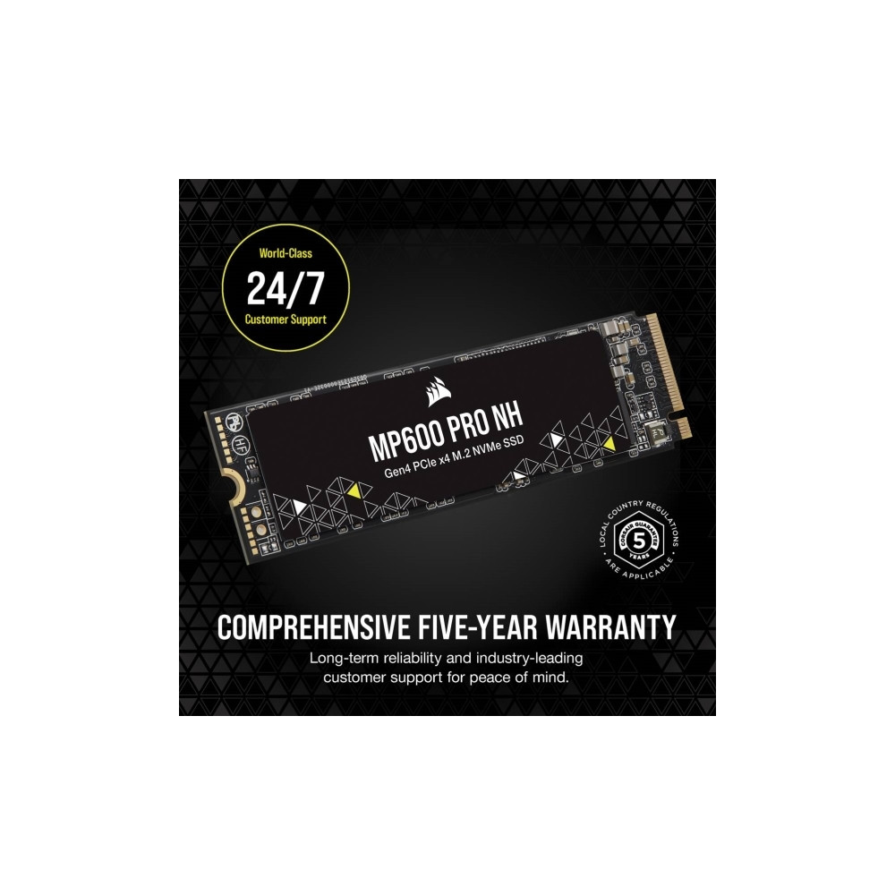 Produktbild för CORSAIR MP600 PRO NH - SSD - 2 TB - PCIe 4.0 x4 (NVMe)