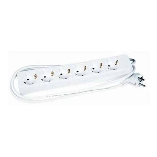 Solar Plus Jordad grenuttag 10A Schuko, 6 uttag, utan brytare, 3 m kabe...