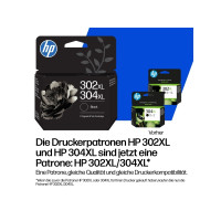 Produktbild för HP 302XL/304XL - hög kapacitet - svartfärgad - original - bläckpatron