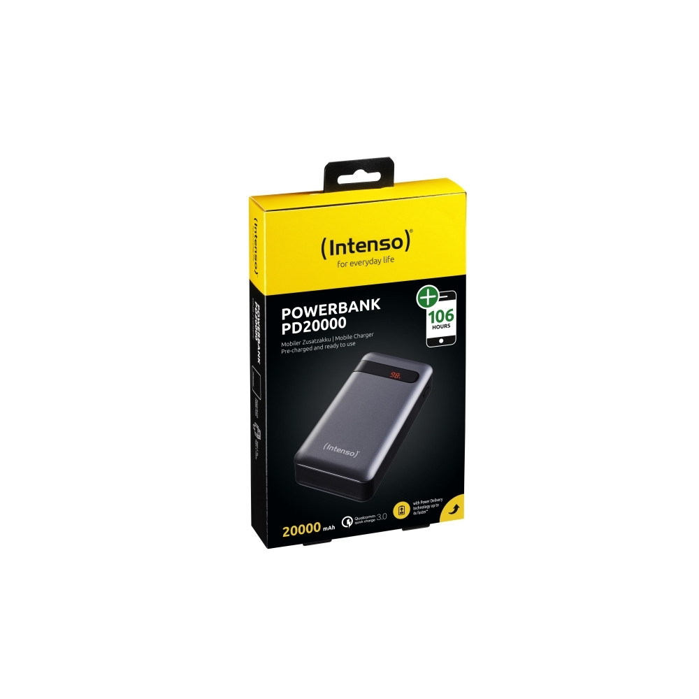 Produktbild för Intenso PD20000 power bank - Li-pol - USB, USB-C