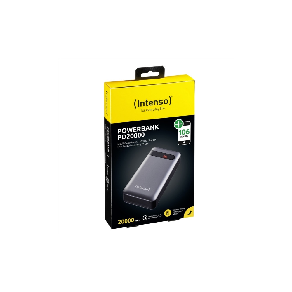 Produktbild för Intenso PD20000 power bank - Li-pol - USB, USB-C