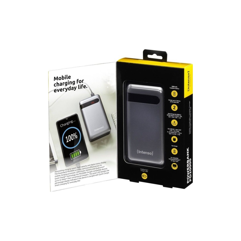 Produktbild för Intenso PD20000 power bank - Li-pol - USB, USB-C
