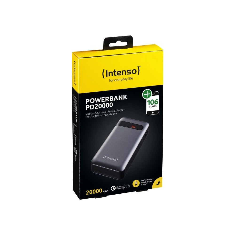 Produktbild för Intenso PD20000 power bank - Li-pol - USB, USB-C