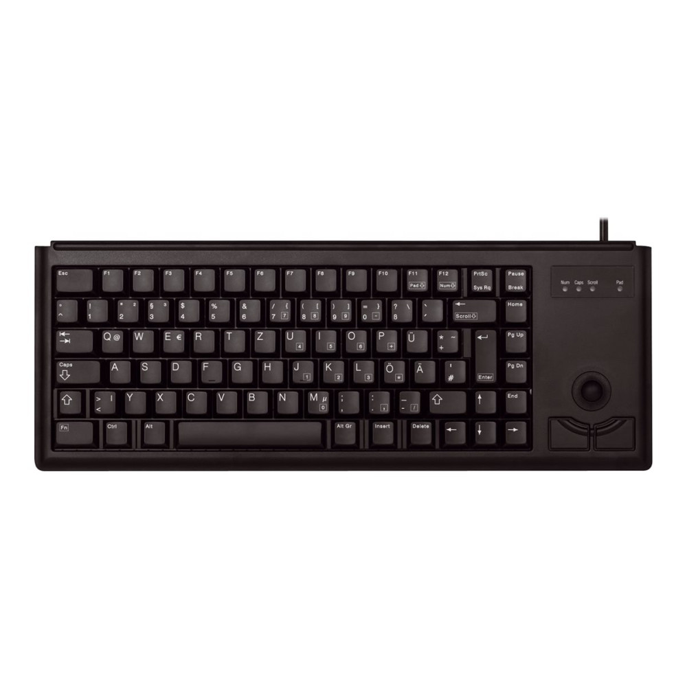 Produktbild för CHERRY Compact-Keyboard G84-4400 - tangentbord - engelska - svart Inmatningsenhet