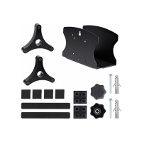 Produktbild för StarTech.com PC Wall Mount Bracket, For Desktop Computers Up To 40lb, Toolless Width Adjustment 1.9-7.8in (50-200mm), Heavy-Duty Steel, CPU Tower/Case Shelf/Holder, Includes Mounting Hardware and Spacers (2NS-CPU-WALL-MOUNT) - monteringsfäste för dator ti