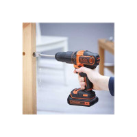 Produktbild för BLACK+DECKER BDCHD18KB-QW slagborr/skruvdragare - sladdlös - 2 hastigheter - 2 batterier