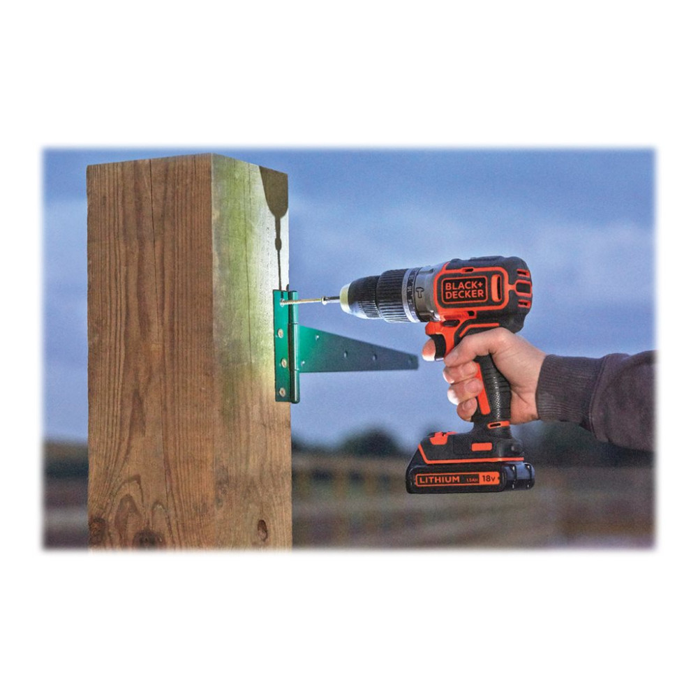 Produktbild för BLACK+DECKER - slagborr - sladdlös - 2 hastigheter