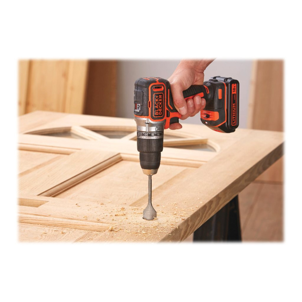 Produktbild för BLACK+DECKER - slagborr - sladdlös - 2 hastigheter