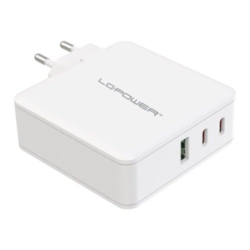 LC Power LC Power LC-GAN-100 strömadapter - GaN - USB, 2 x USB-C - 100 Watt