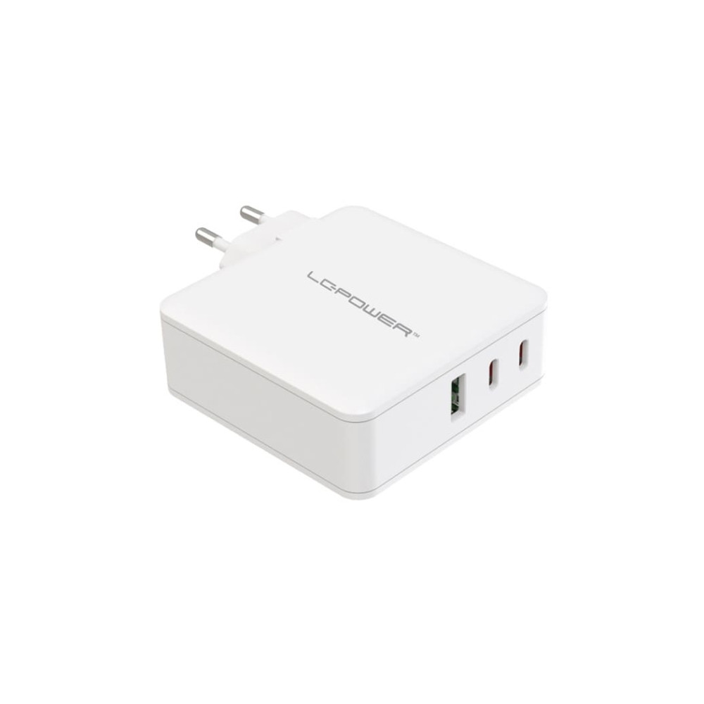 Produktbild för LC Power LC-GAN-100 strömadapter - GaN - USB, 2 x USB-C - 100 Watt
