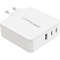 Produktbild för LC Power LC-GAN-100 strömadapter - GaN - USB, 2 x USB-C - 100 Watt