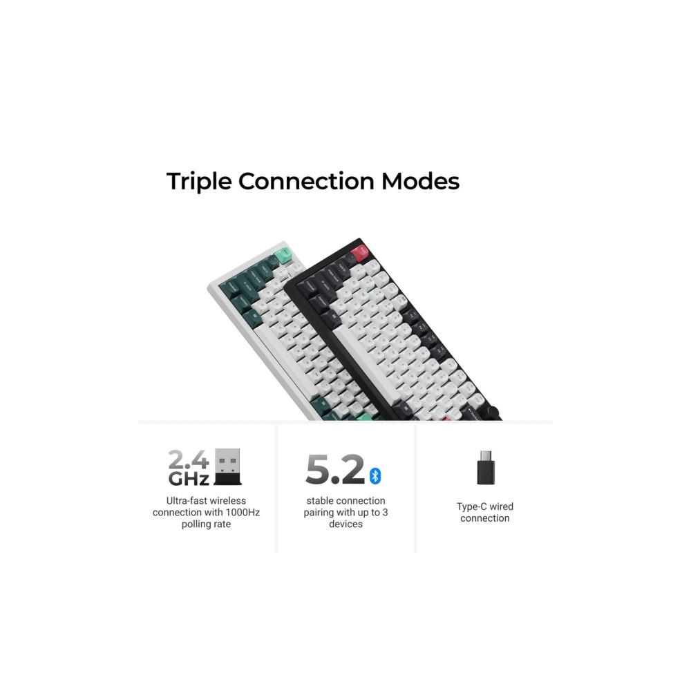 Produktbild för Keychron Q6 HE QMK Gateron Double-Rail Magnetic Nebula Keybo...