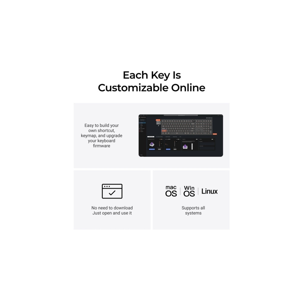 Produktbild för Keychron Q6 HE QMK Gateron Double-Rail Magnetic Nebula Keybo...