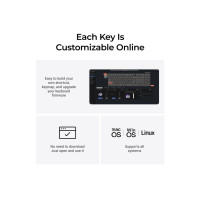 Produktbild för Keychron Q6 HE QMK Gateron Double-Rail Magnetic Nebula Keybo...