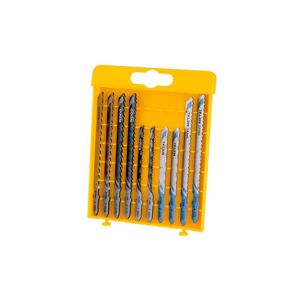 Produktbild för Dewalt y sticksågblad 10 delar för trä och metall 2xDT2177,...