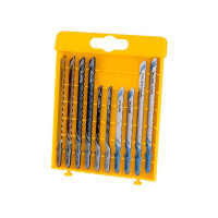 Produktbild för Dewalt y sticksågblad 10 delar för trä och metall 2xDT2177,...