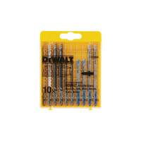 Produktbild för Dewalt y sticksågblad 10 delar för trä och metall 2xDT2177,...