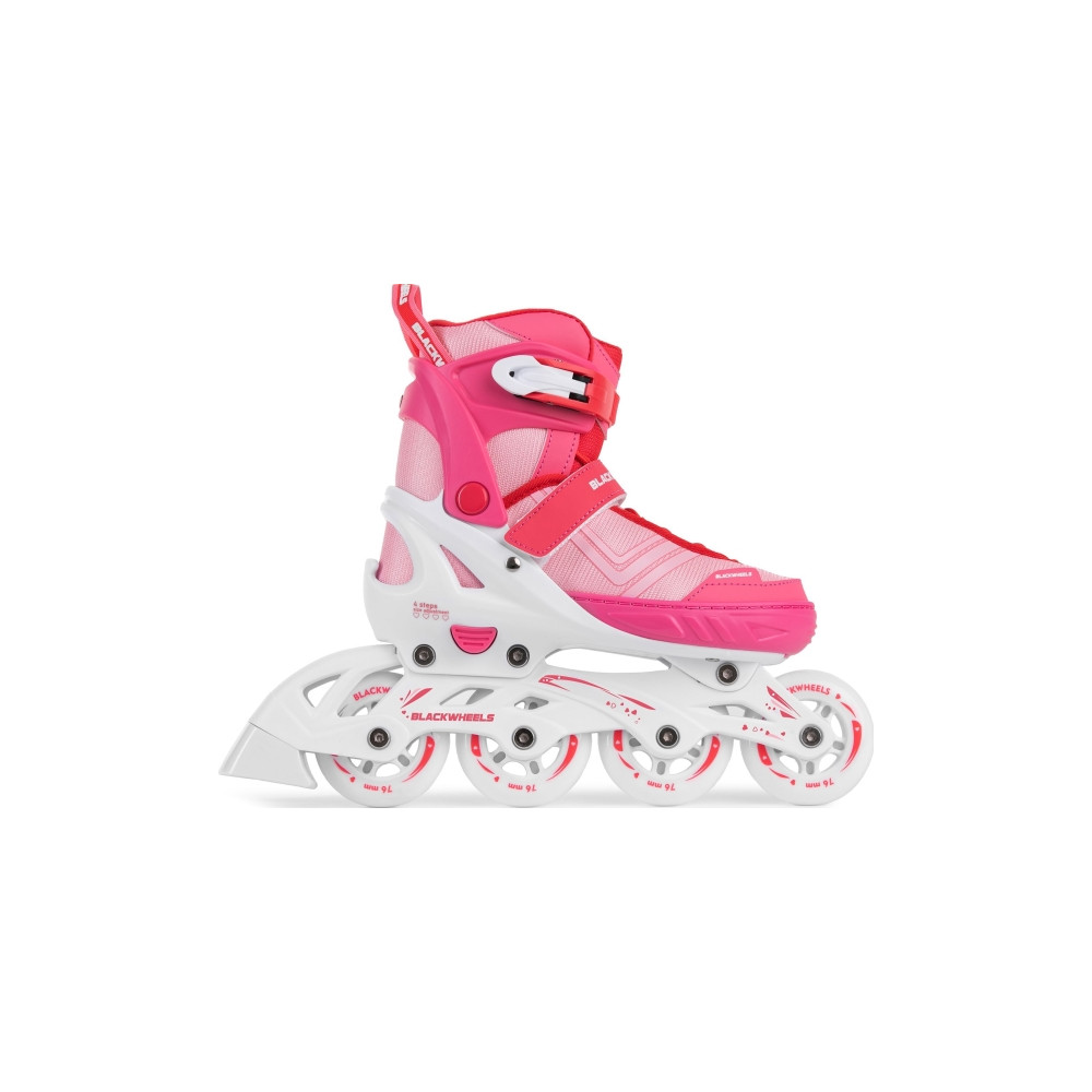 Produktbild för Blackwheels justerbara rullskridskor Playful Pink storlek 32...