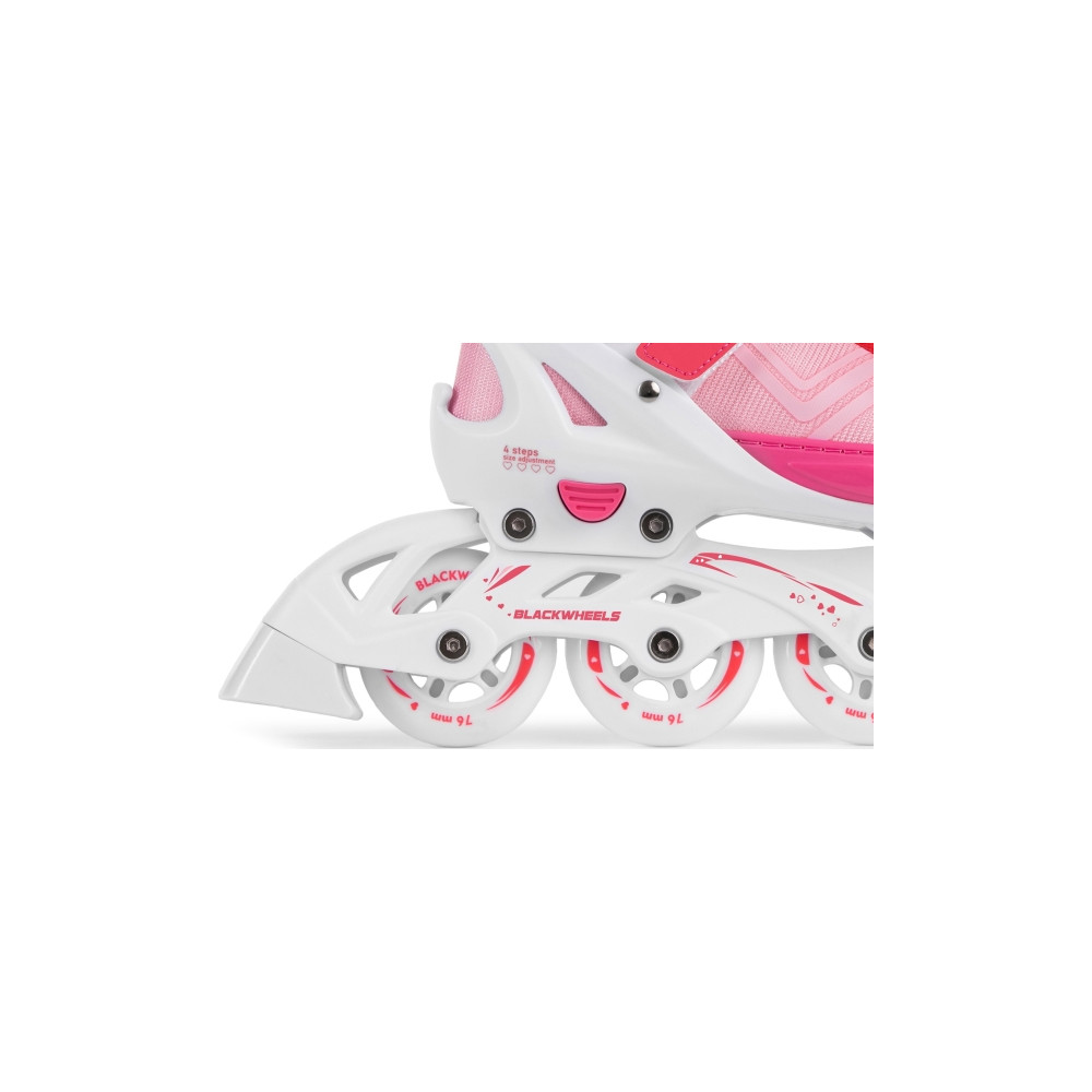 Produktbild för Blackwheels justerbara rullskridskor Playful Pink storlek 32...