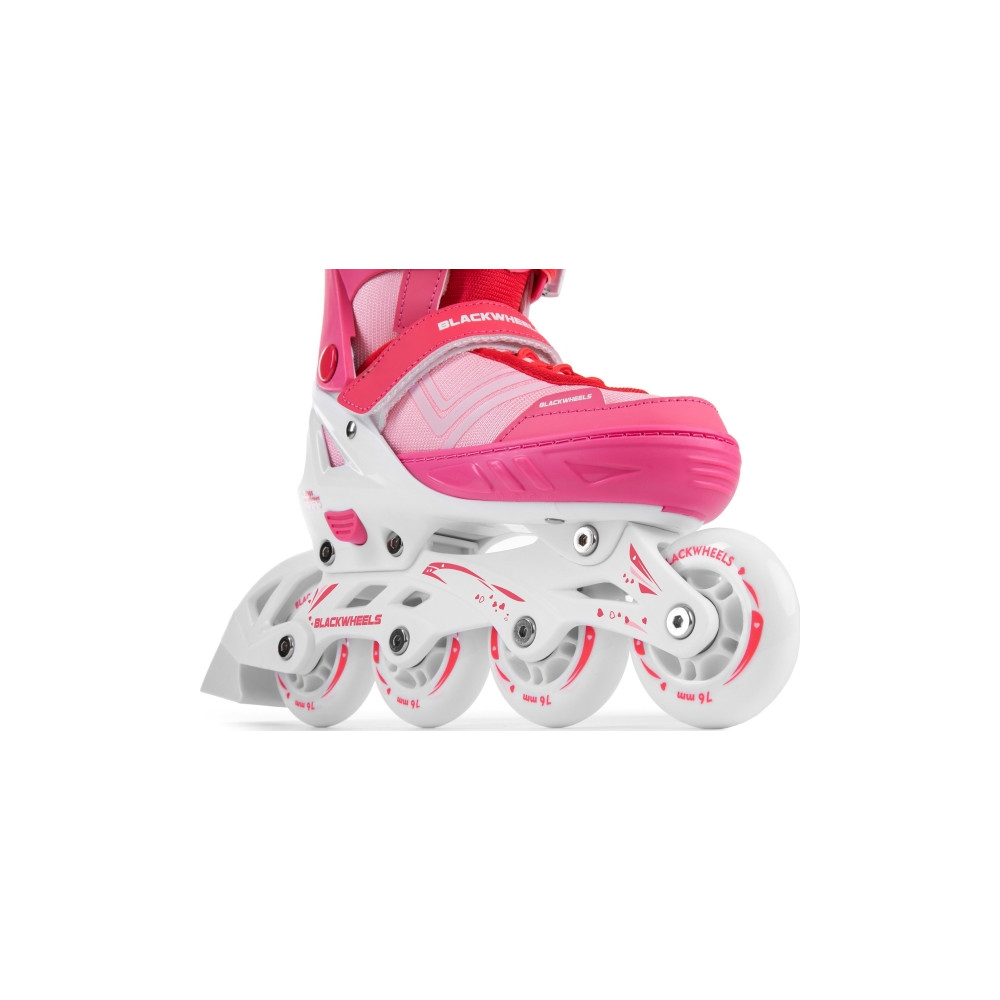 Produktbild för Blackwheels justerbara rullskridskor Playful Pink storlek 32...