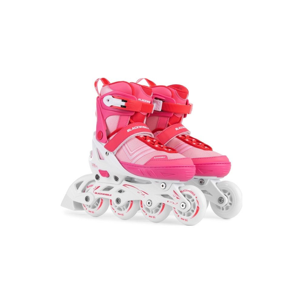 Produktbild för Blackwheels justerbara rullskridskor Playful Pink storlek 32...