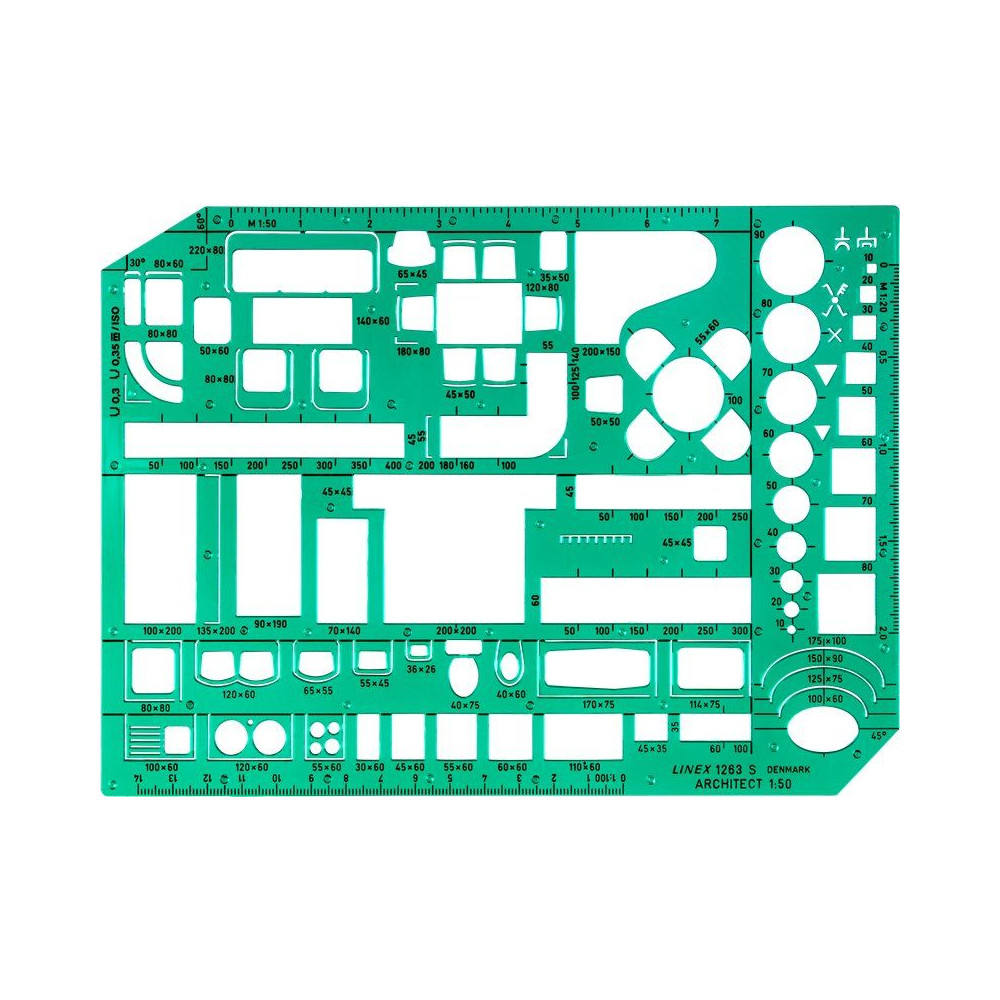 Produktbild för Linex 100413078, Grön, Plast, Glansigt, 1 mm, 160 mm, 230 mm