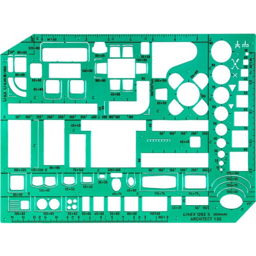 LINEX Linex 100413078, Grön, Plast, Glansigt, 1 mm, 160 mm, 230 mm