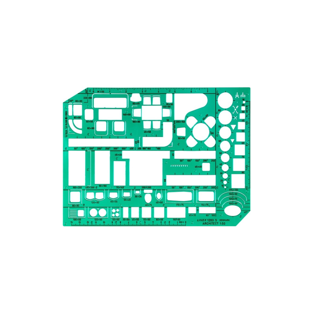 Produktbild för Linex 100413078, Grön, Plast, Glansigt, 1 mm, 160 mm, 230 mm