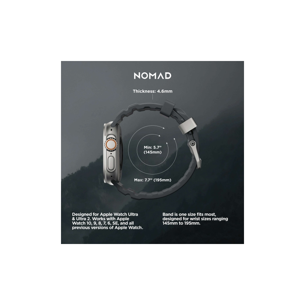 Produktbild för Nomad Rocky Point Band, Band, Smartwatch, Självtorkning, App...