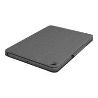 Produktbild för Logitech Combo Touch - tangentbord och foliefodral - med pekdyna - QWERTY - brittisk - oxford-grå Inmatningsenhet
