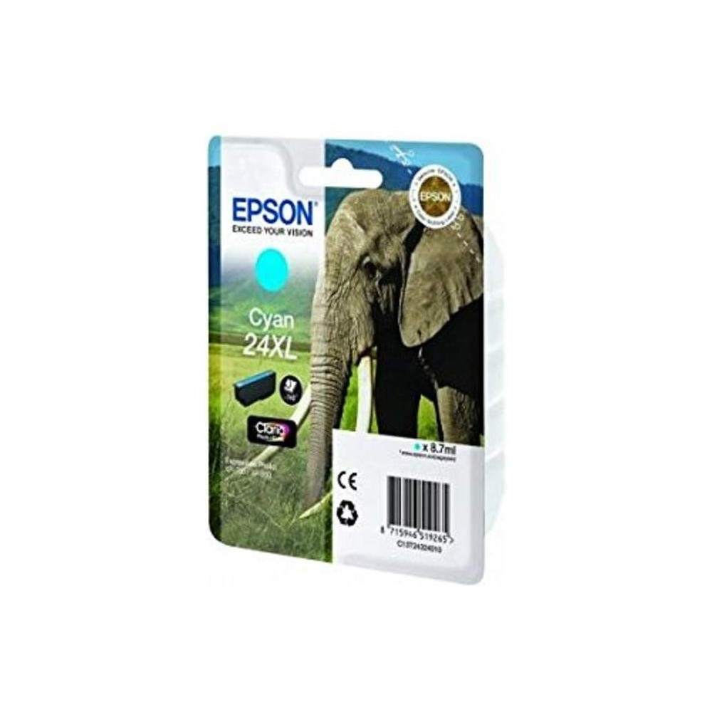 Produktbild för Epson 24XL - XL - cyan - original - bläckpatron