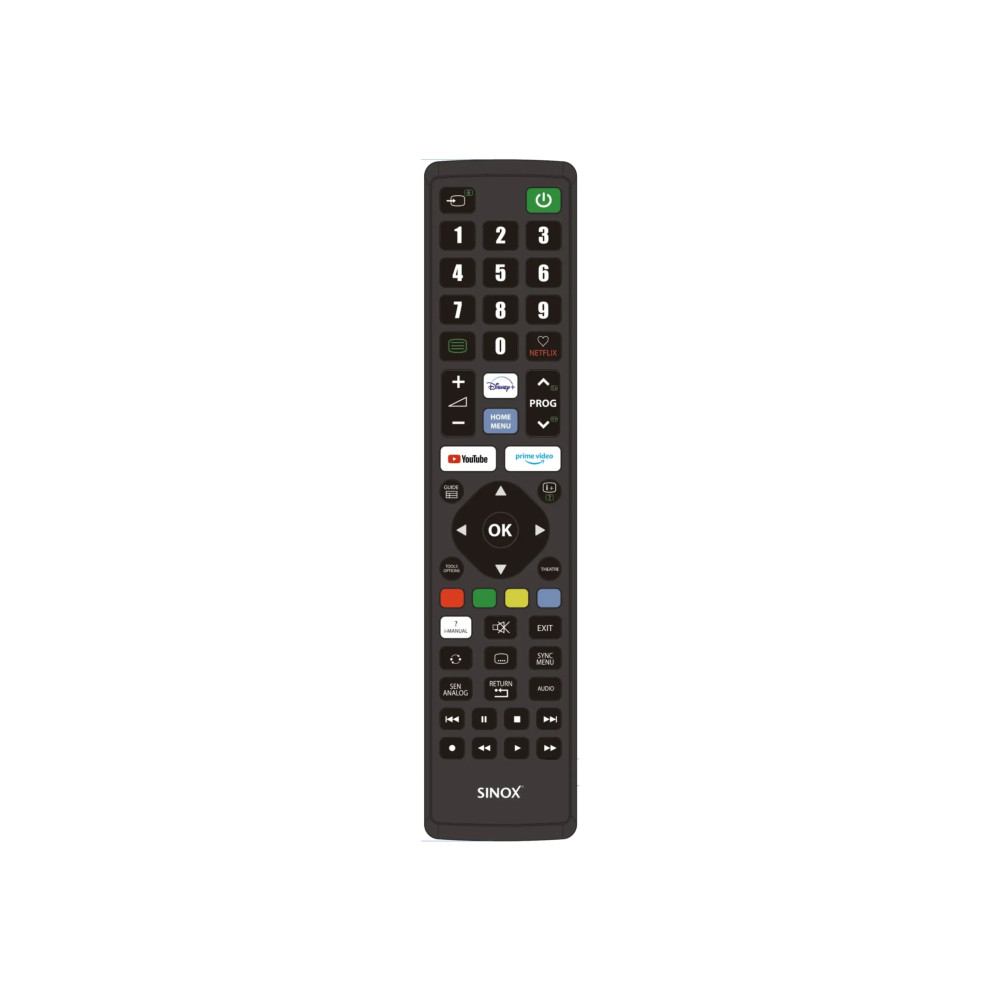 Produktbild för Sinox fjärrkontroll för Sony, TV, RF Trådlös, Tryckknappar,...