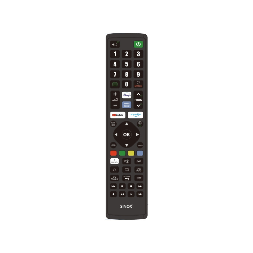 Produktbild för Sinox fjärrkontroll för Sony, TV, RF Trådlös, Tryckknappar,...