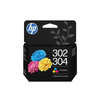Produktbild för HP 302/304 - färg (cyan, magenta, gul) - original - bläckpatron