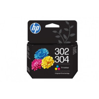 Produktbild för HP 302/304 - färg (cyan, magenta, gul) - original - bläckpatron