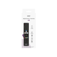 Produktbild för Sinox fjärrkontroll för LG, TV, RF Trådlös, Tryckknappar, Sv...
