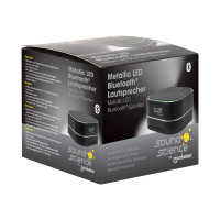 Produktbild för Manhattan Sound Science Metallic Bluetooth Speaker (Clearance Pricing), Microphone, FM Radio, Decent Sound Output (3W), 6 hour Playback time, Integrated Controls, Range 10m, microSD card reader, Aux 3.5mm, USB-A charging cable incl, Black, Bluetooth 5.0, 