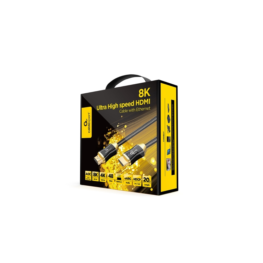Produktbild för Cablexpert AOC Premium Series HDMI-kabel med Ethernet - 20 m