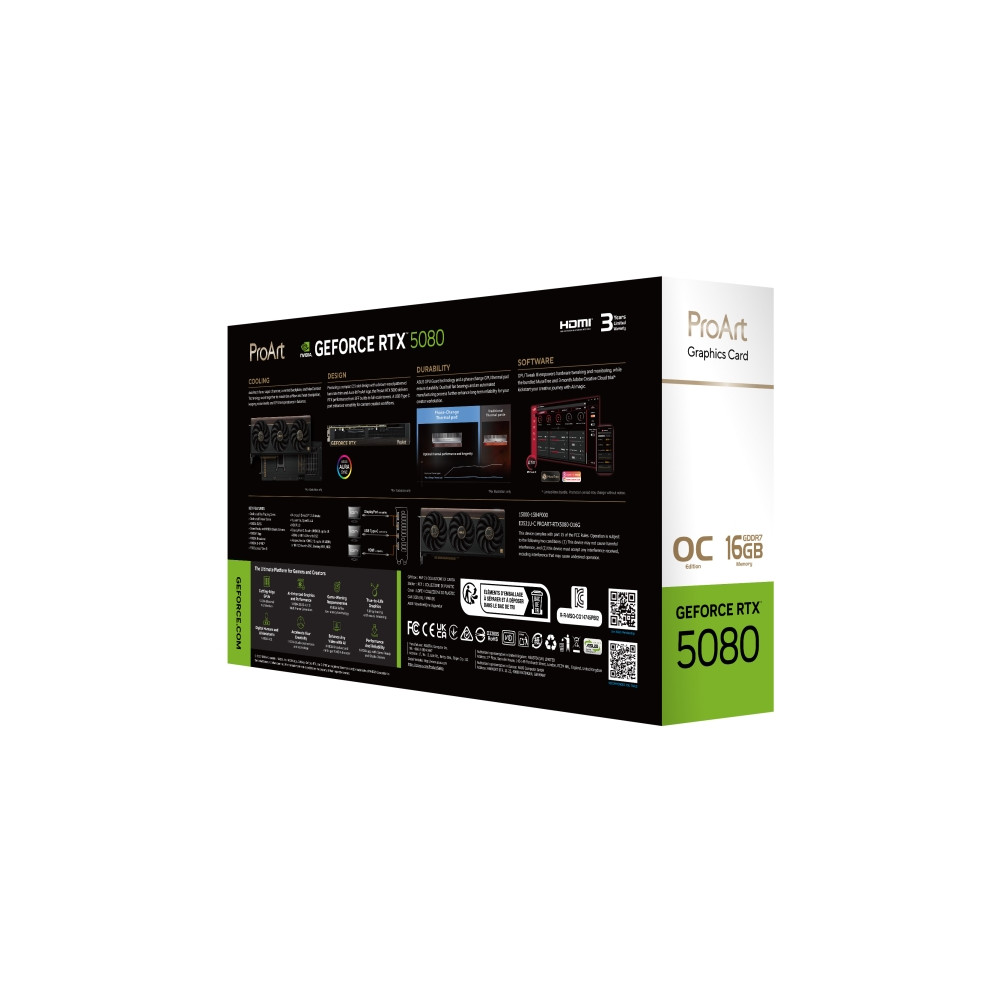Produktbild för ASUS ProArt - OC Edition - grafikkort - GeForce RTX 5080 - 16 GB