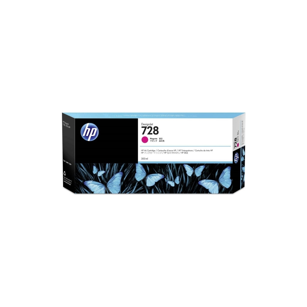 Produktbild för HP 728 - magenta - original - DesignJet - bläckpatron