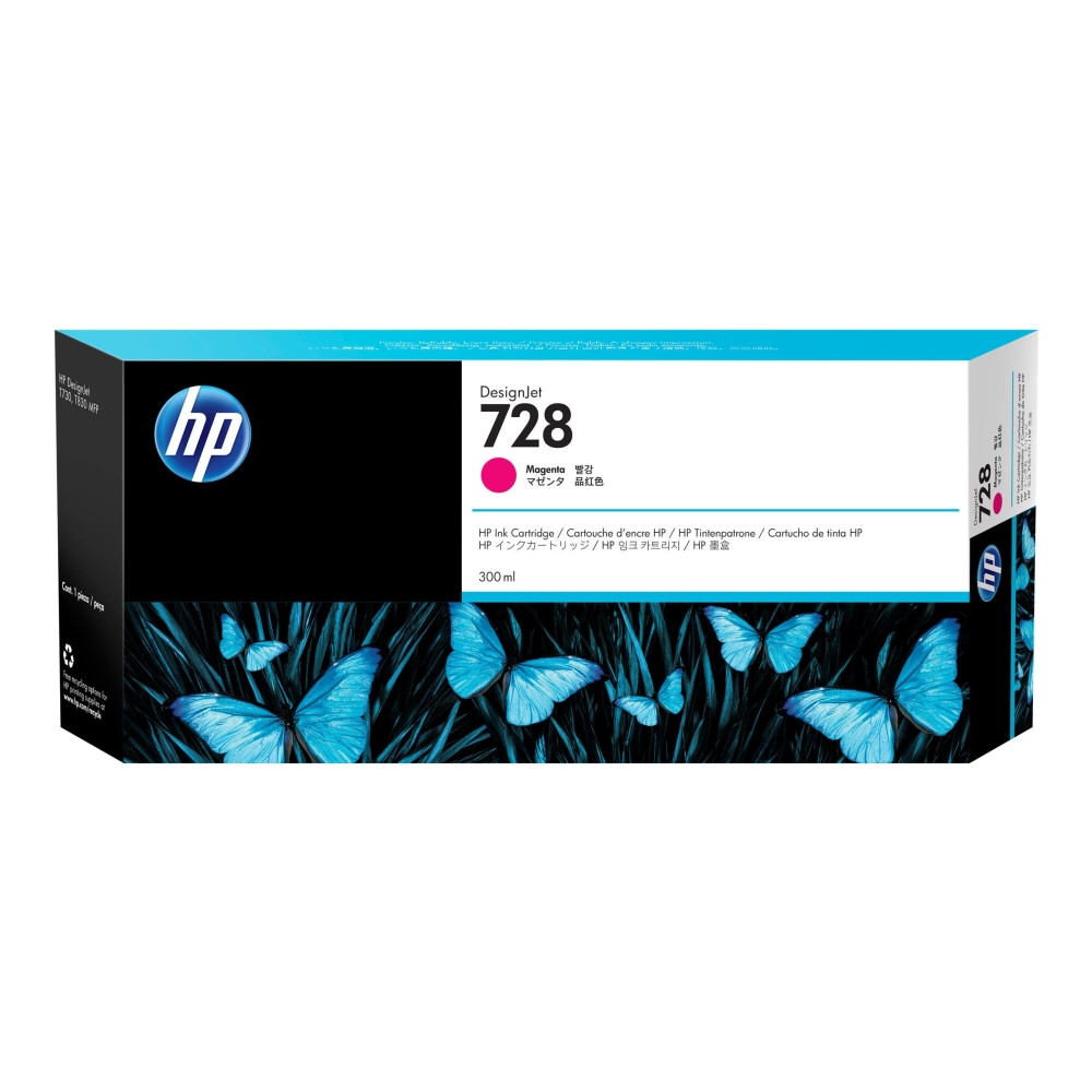Produktbild för HP 728 - magenta - original - DesignJet - bläckpatron