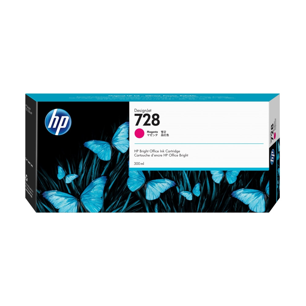 Produktbild för HP 728 - magenta - original - DesignJet - bläckpatron