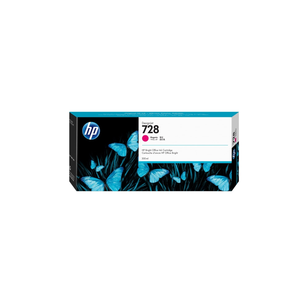 Produktbild för HP 728 - magenta - original - DesignJet - bläckpatron