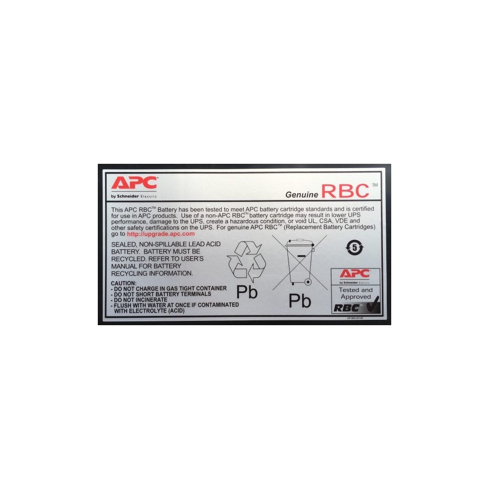 Produktbild för APC Replacement Battery Cartridge #12 - UPS-batteri - Bly-syra