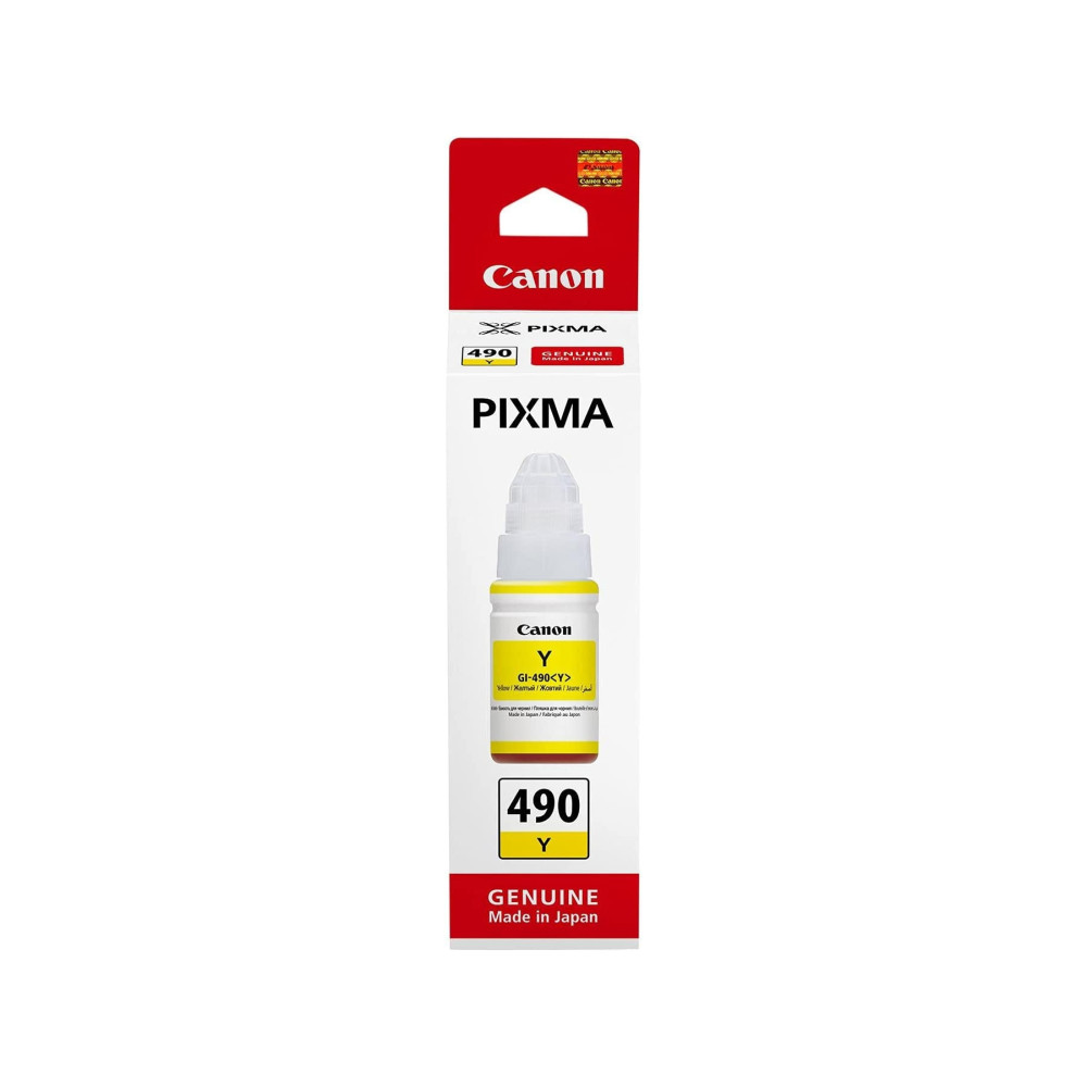 Produktbild för Canon GI 490 Y - gul - original - påfyllnadsbläck
