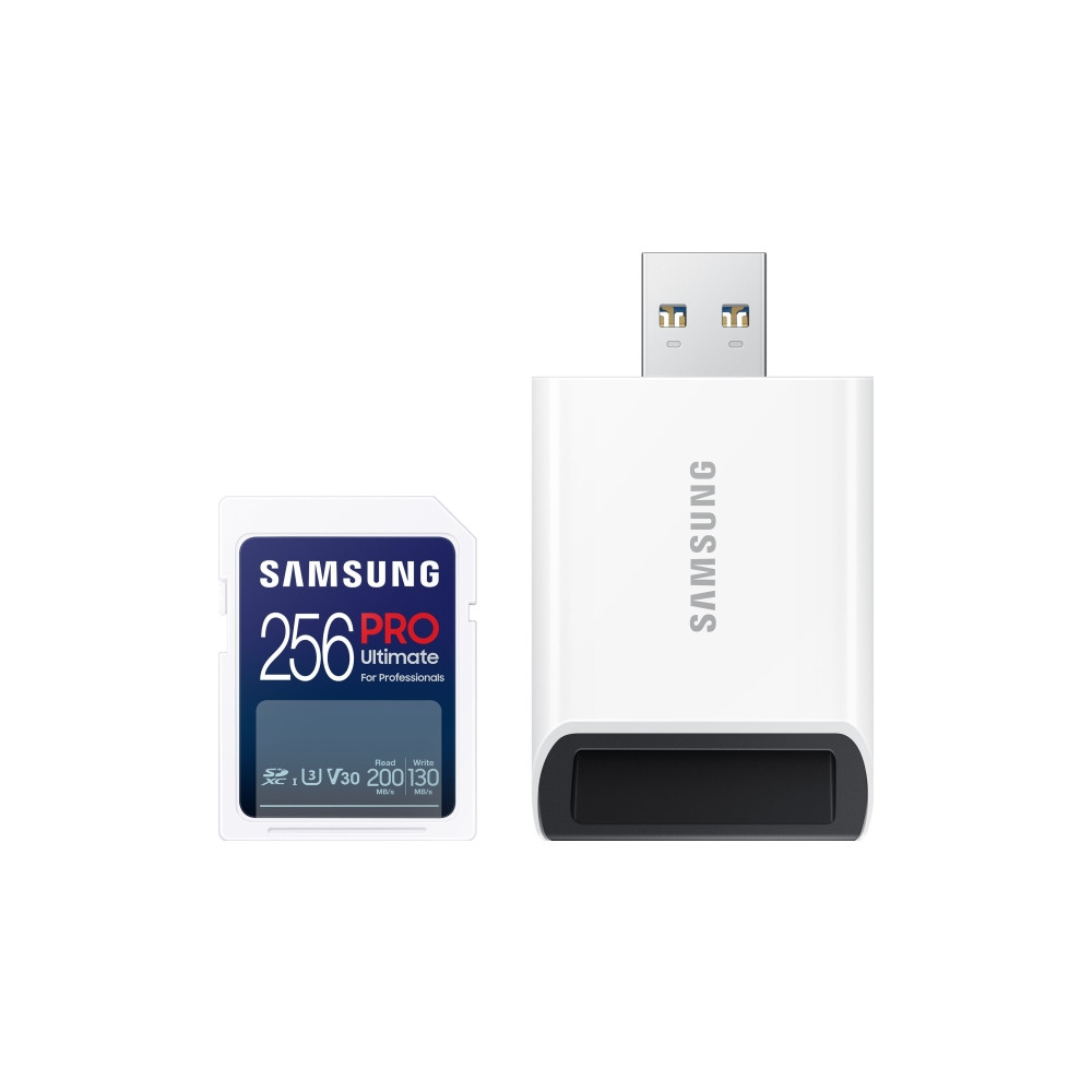 Produktbild för Samsung PRO Ultimate MB-SY256SB - flash-minneskort - 256 GB - SDXC UHS-I